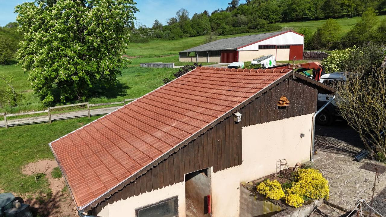 Réfection couverture tuiles — corps de ferme