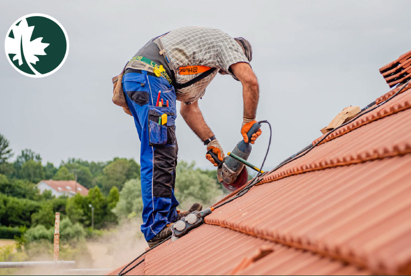Pose de tuiles sur maison individuelle