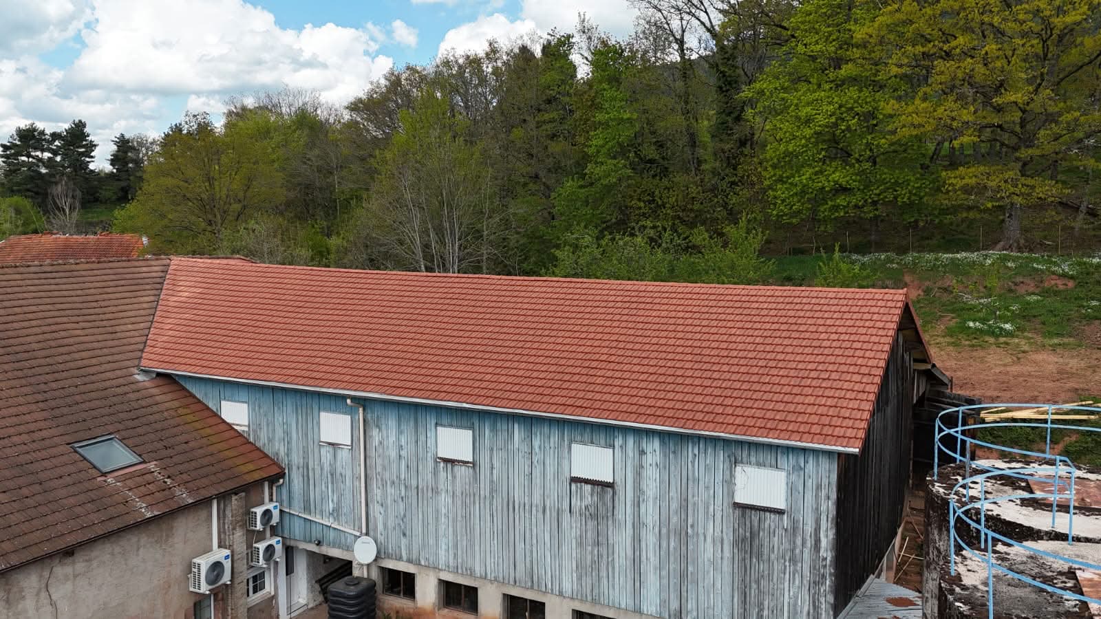 Couverture bâtiment agricole