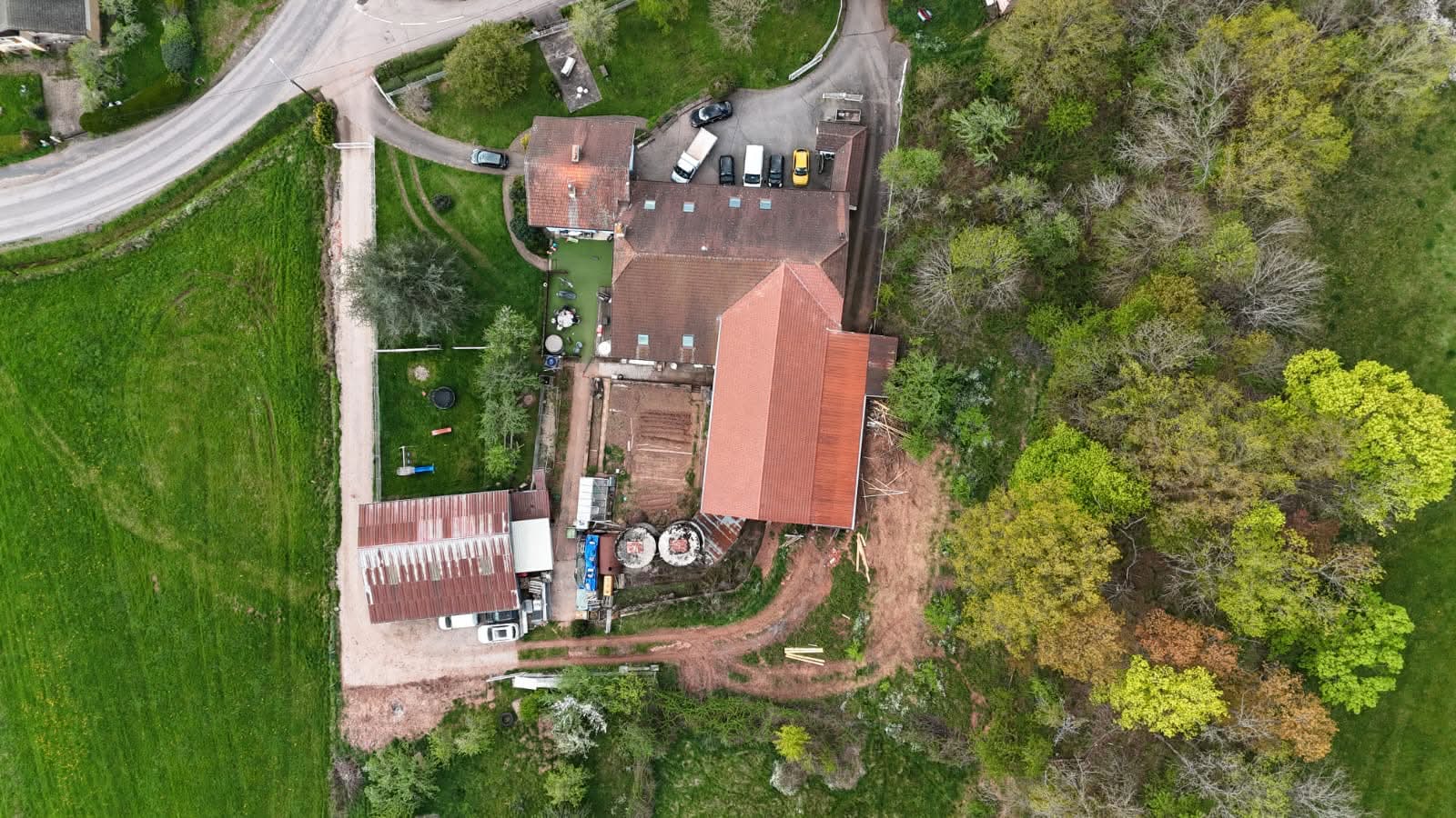 Réfection toiture corps de ferme